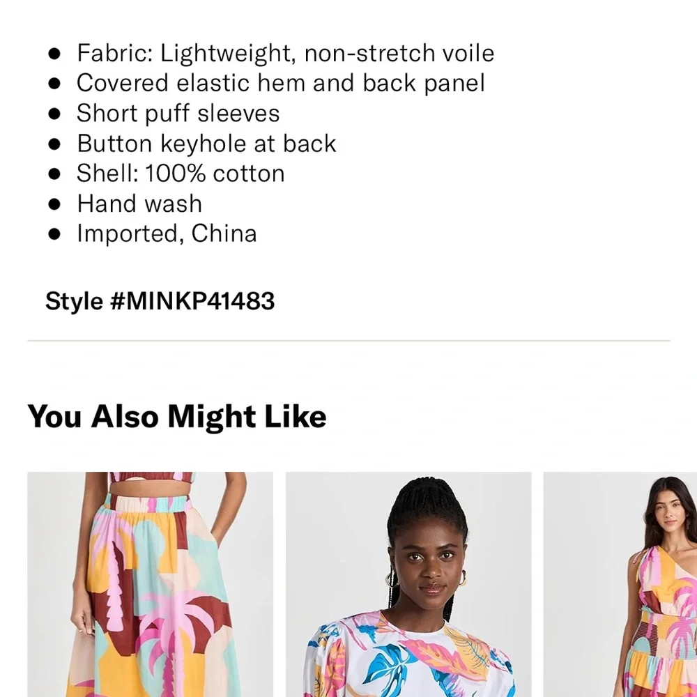 MINKPINK top and skirt set - Picture 6 of 16